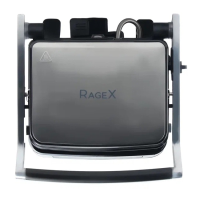 Электрогриль RageX R782-900 с режимом барбекю, сенсорная панель, 2000 Вт, серебристый