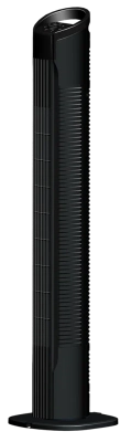 Колонный напольный вентилятор, вращающийся корпус, 6 скоростей, 50 Вт, черный